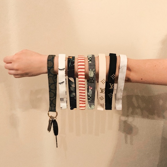 Blue & Gold Dots Keychain - Picture 5 of 5